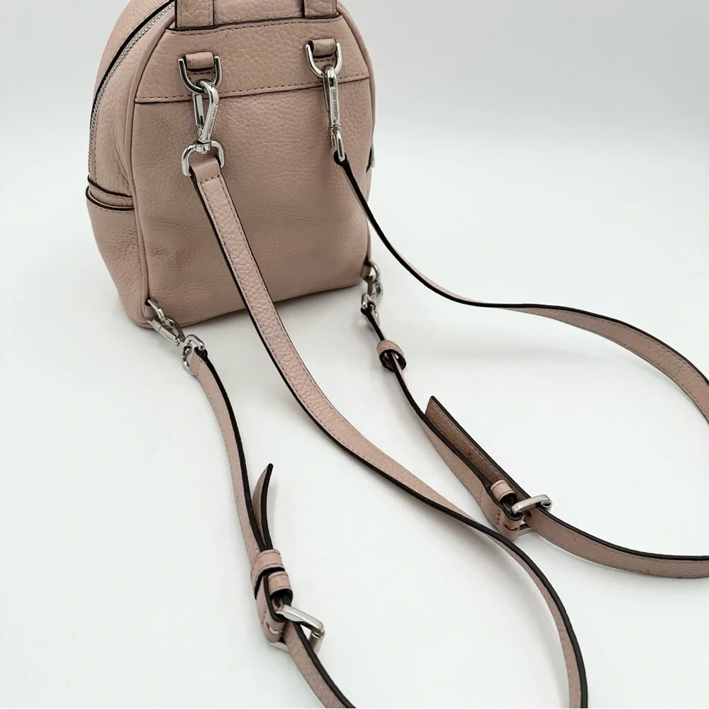 Michael Kors Abbey studded mini backpack, blush